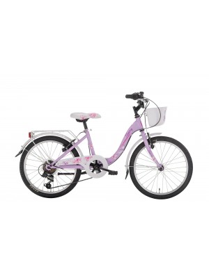 Bicicletta Bambina 20" City Bike Montana Bloomy Shimano 6v con portapacchi posteriore