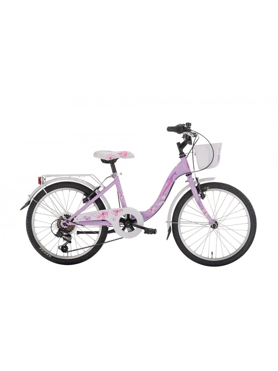 Bicicletta Bambina 20" City Bike Montana Bloomy Shimano 6v con portapacchi posteriore