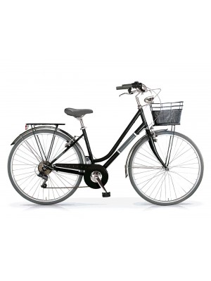 Bicicletta City Bike 28" Mbm Silvery Acciaio Shimano 6v Revo
