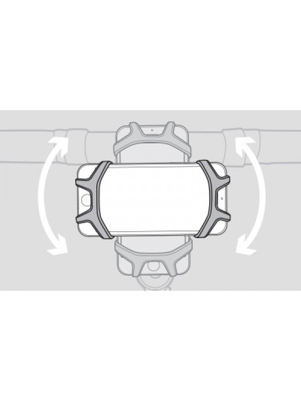 Supporto Topeak Omni RideCase per smartphone (schermi da 4,5" a 6,5") con attacco Strap Mount
