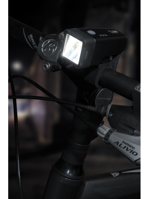 Luce AXA Niteline T4-R Kit anteriore e posteriore con cinturino in gomma e ricarica USB