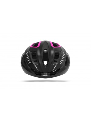 Casco Bici Rudy Project Strym Black - Pink Fluo Lucido mis. S/M