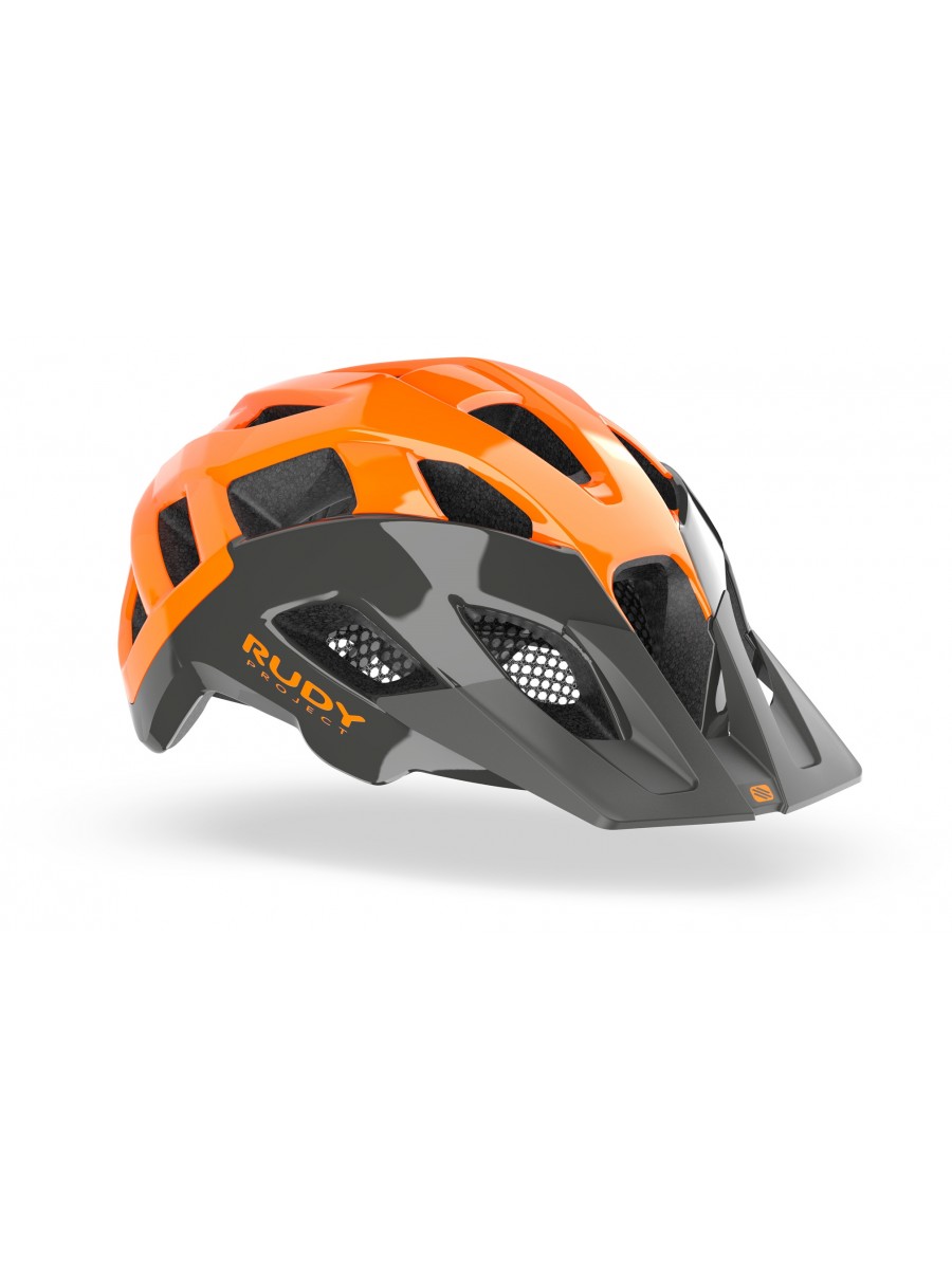 Casco Bici Rudy Project Crossway Lead - Orange Fluo Shiny mis. M