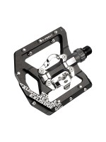 Pedali Doppio Uso EXUSTAR E-PM827 in Alluminio Perno in Cr-Mo Nero