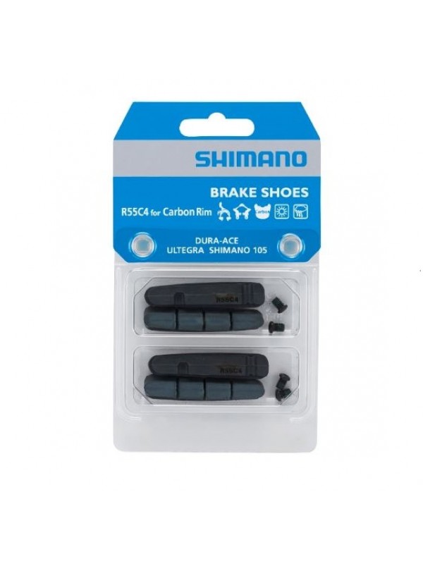 Pattini freno Shimano R55C4 Dura-Ace / Ultegra / Shimano 105 per cerchi in carbonio