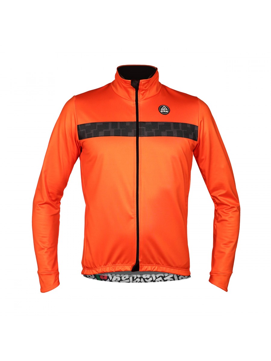 Giubbino Ciclismo Invernale ALKA SPORT ADVANCED Arancio Fluo