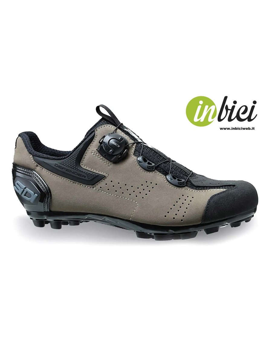 Scarpe Mtb SIDI GRAVEL con chiusura Tecno - 3 System nero titanio